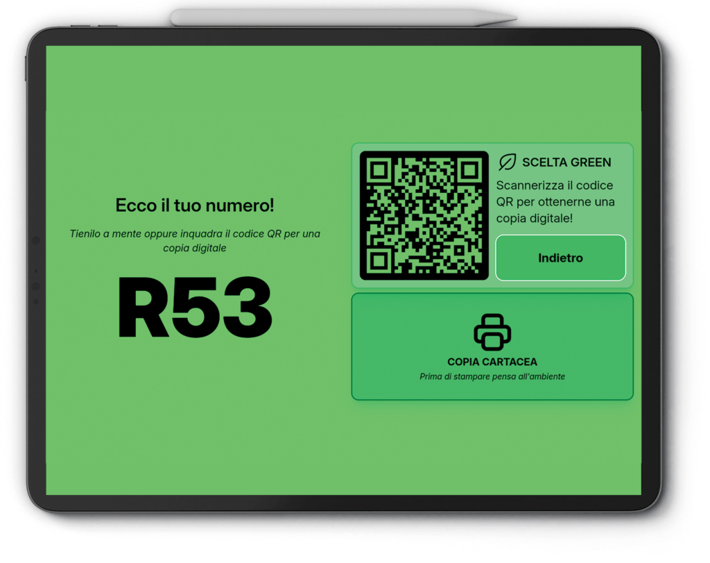 schermata erogazione ticket